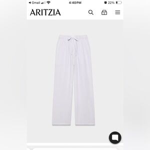 Aritzia Airplush Cotton Sail Pant in Field Lavender